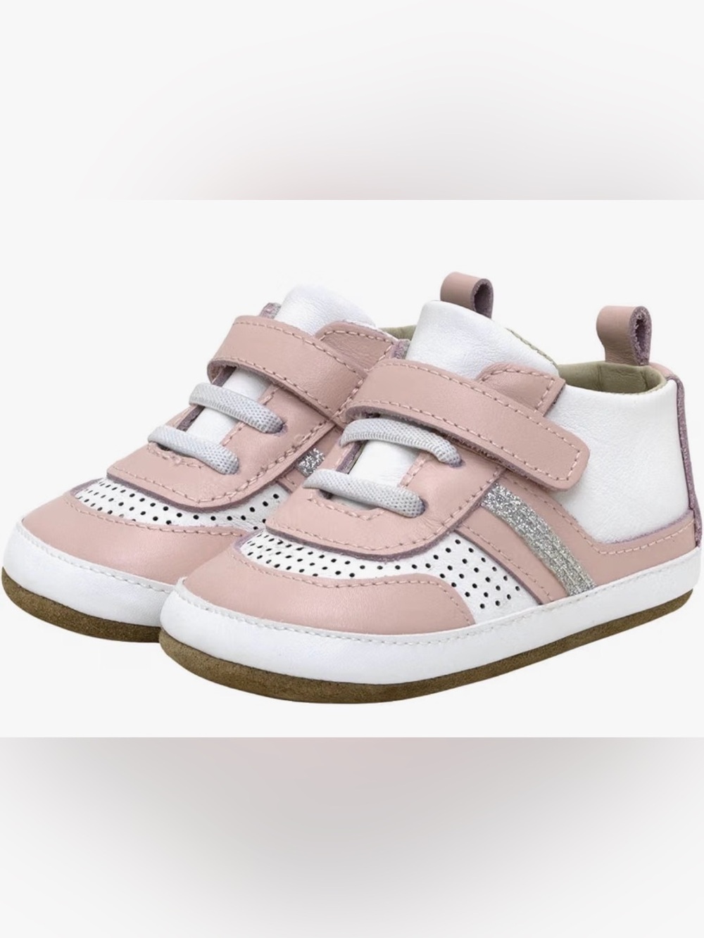NEW Robeez First Kicks Baby Girl Sneakers in Eliza Pink Size 12-18 months